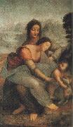 LEONARDO da Vinci Our Lady and St Anne painting